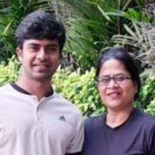 -Anindita Nandi with son Shoumik Nandi